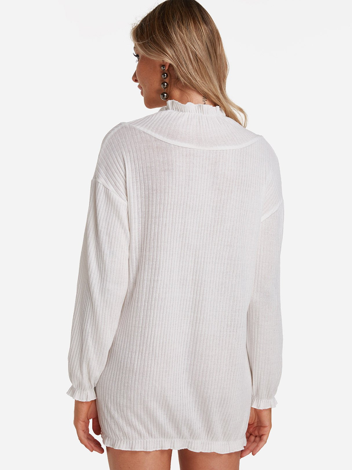 NEW FEELING Womens White Mini Dresses