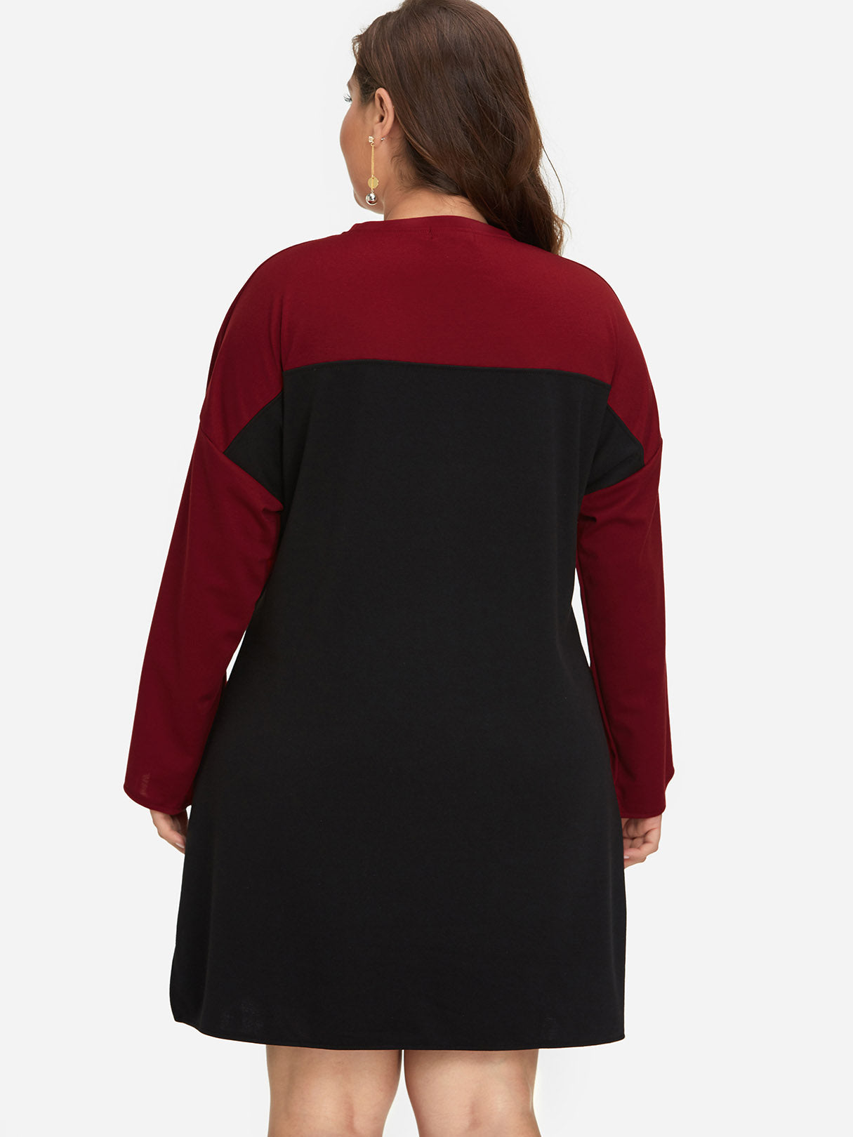 NEW FEELING Womens Color Block Plus Size Dresses