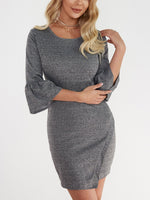 OEM ODM Womens 3/4 Sleeve Mini Dress