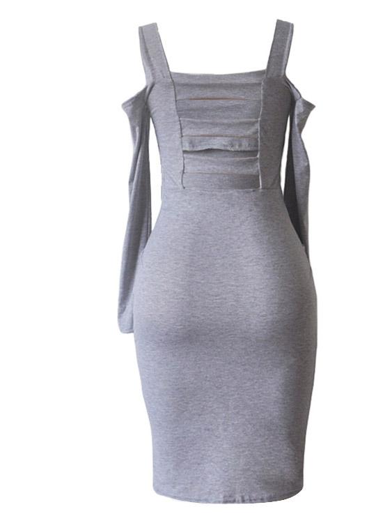 OEM Ladies Grey Bodycon Dresses