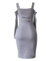 OEM Ladies Grey Bodycon Dresses
