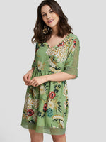 OEM Ladies Green Mini Dresses