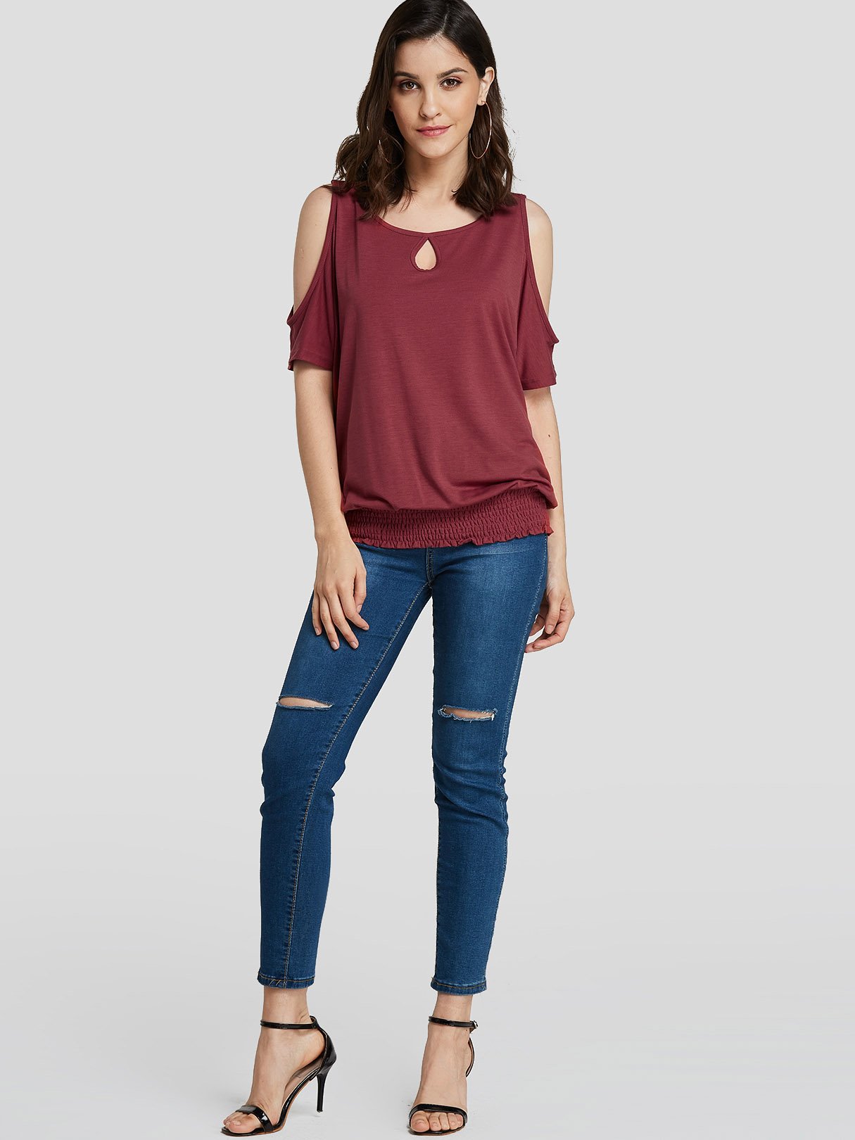 NEW FEELING Womens Red T-Shirts