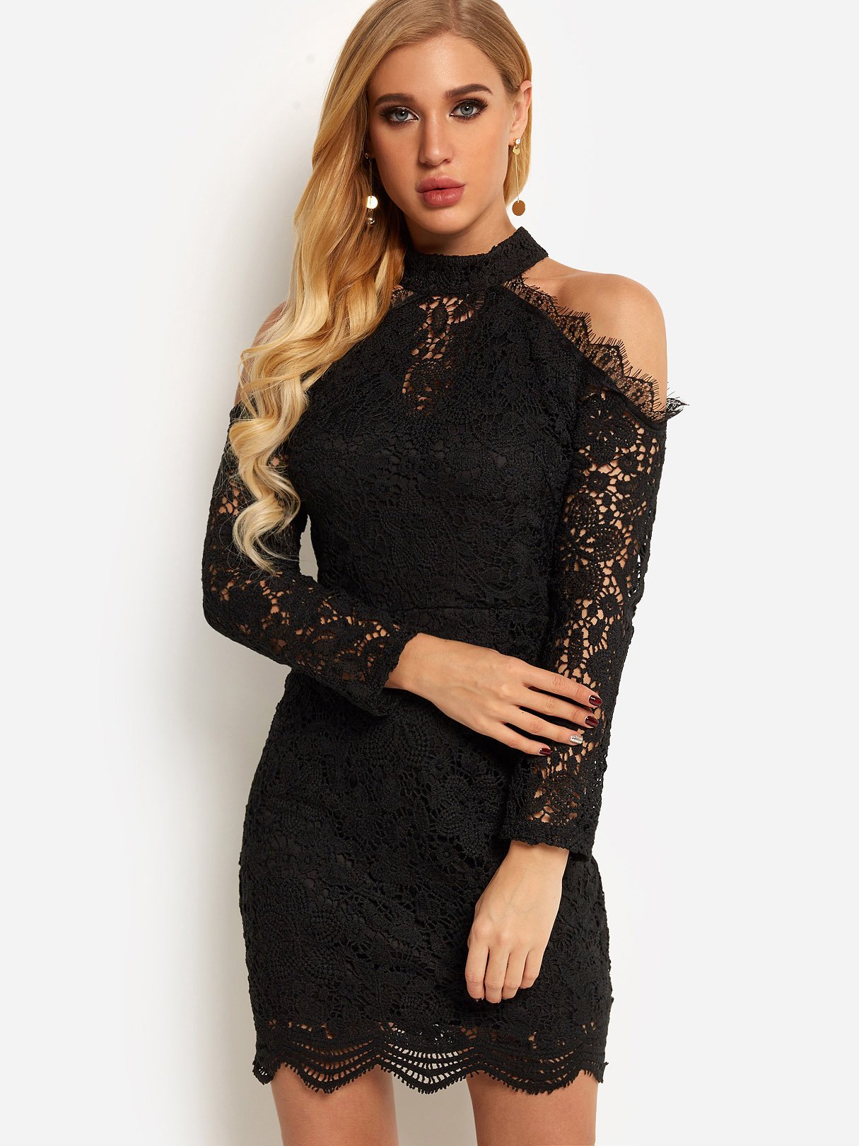 ODM Ladies Long Sleeve Sexy Dress