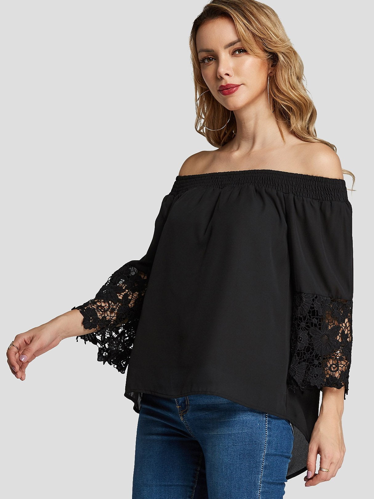 OEM Ladies Black Blouses