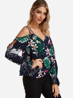 OEM Ladies Navy Blouses