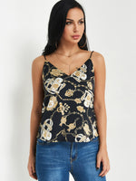 Wholesale V-Neck Sleeveless Black Camis