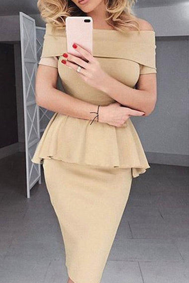 Wholesale Off The Shoulder Short Sleeve Dresses