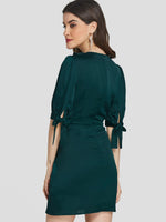 ODM Ladies Half Sleeve Mini Dresses