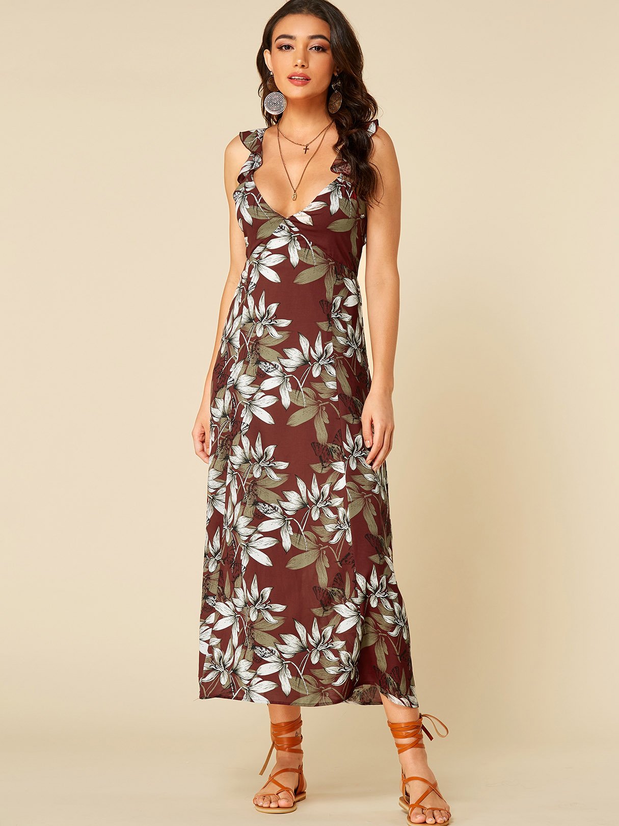 NEW FEELING Womens Floral Floral Dresses