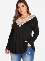 ODM Ladies Long Sleeve Plus Size Tops