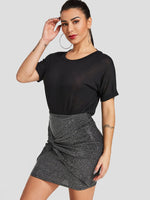 OEM Ladies Black T-Shirts