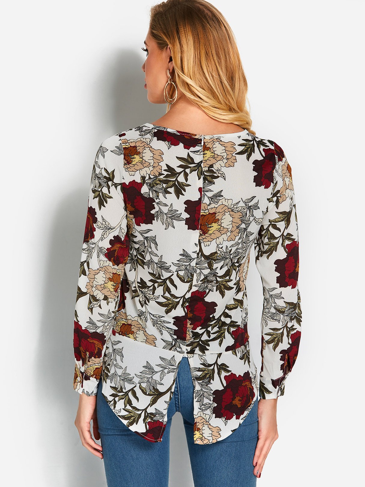 NEW FEELING Womens White Blouses