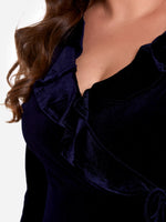 Custom Dark Blue Plus Size Dresses