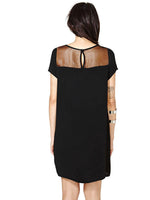 OEM Ladies Black Chiffon Dresses