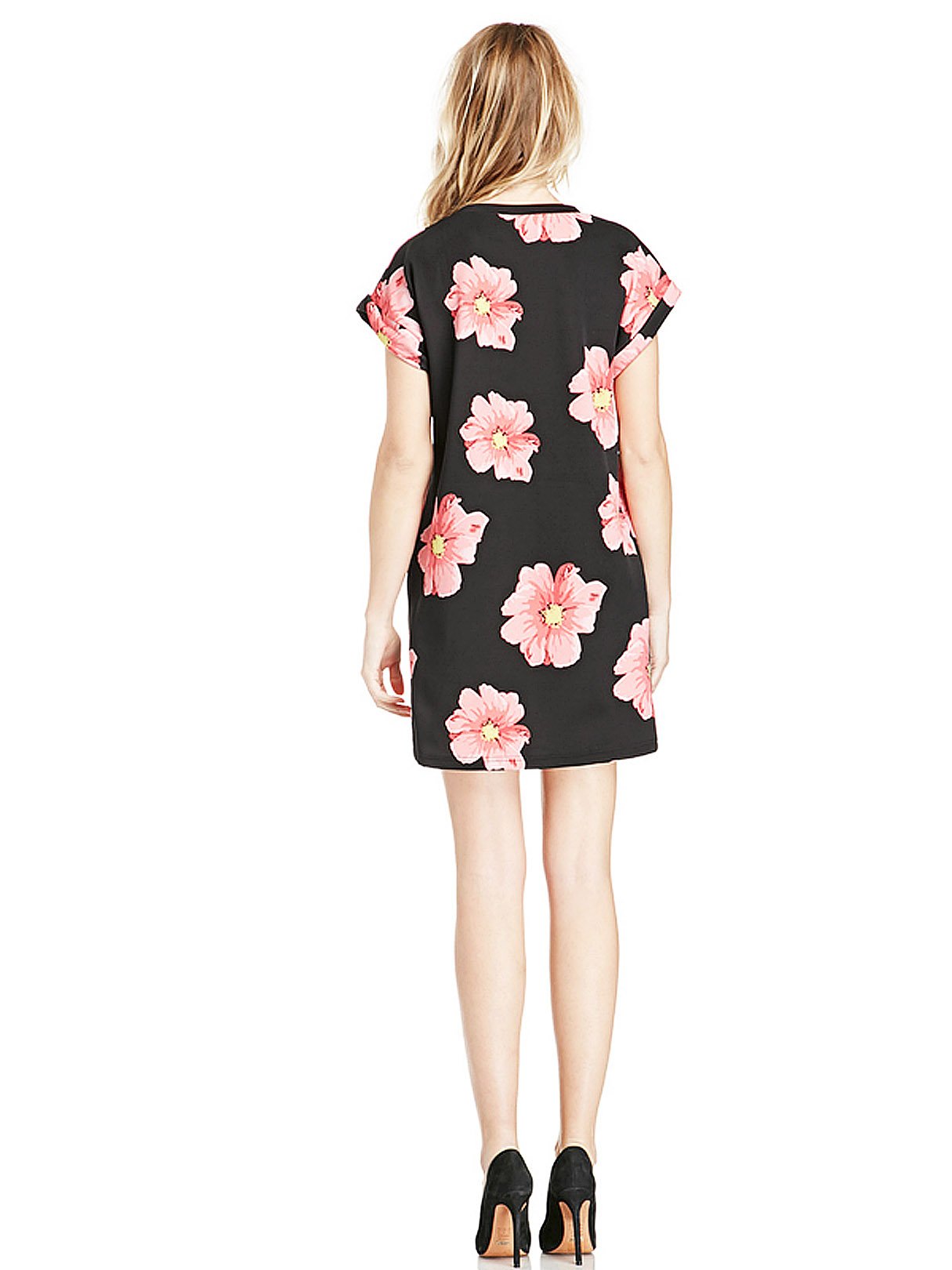 OEM Ladies Black Floral Dresses