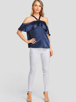 NEW FEELING Womens Navy T-Shirts