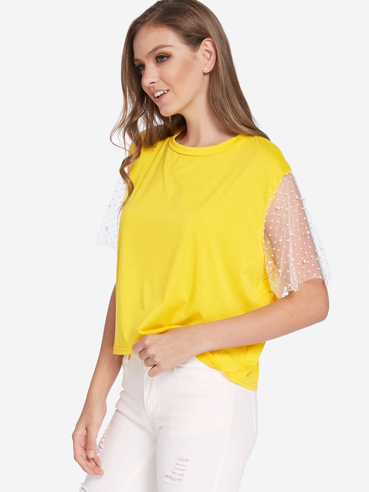 OEM Ladies Yellow T-Shirts