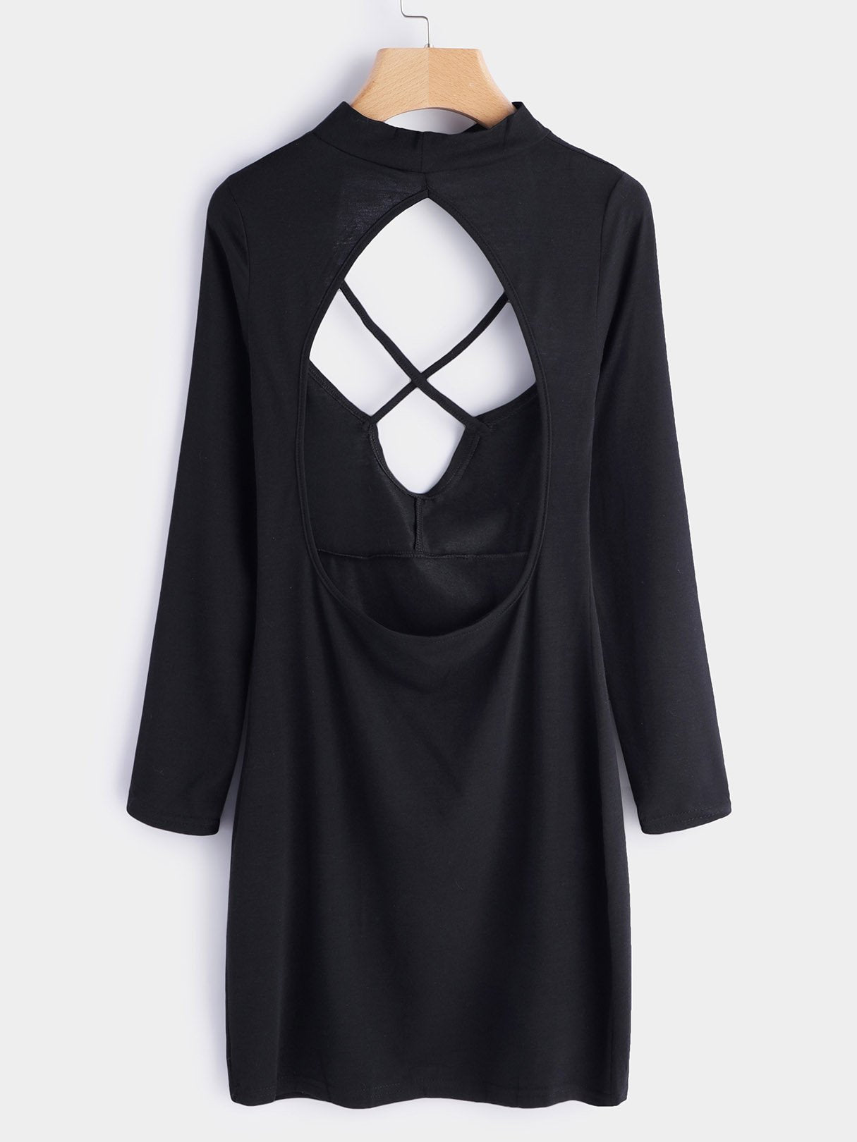 NEW FEELING Womens Black Mini Dresses