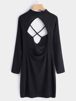 NEW FEELING Womens Black Mini Dresses