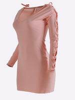 OEM ODM Womens Long Sleeve Mini Dress