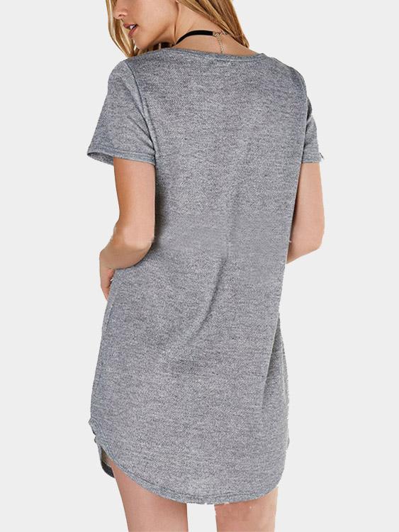 NEW FEELING Womens Grey Mini Dresses