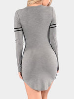 NEW FEELING Womens Grey Casual Dresses