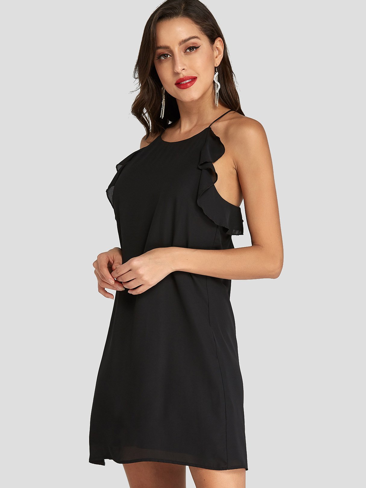 OEM Ladies Black Casual Dresses