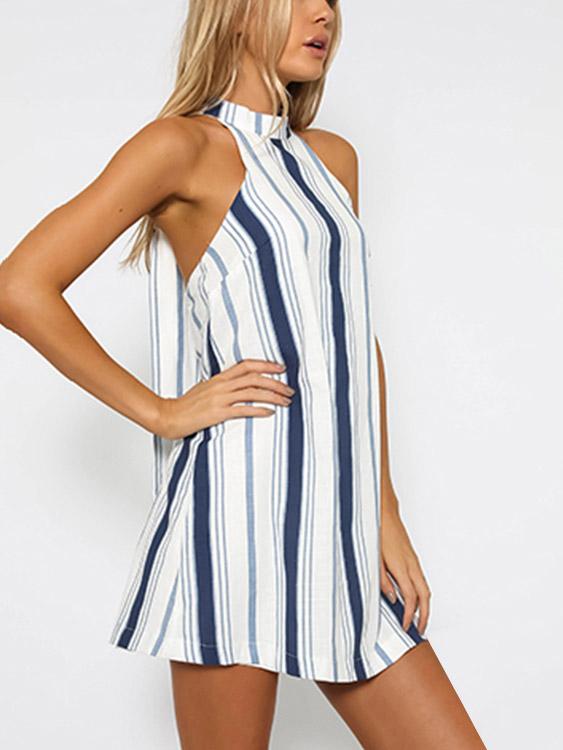 OEM Ladies Navy Mini Dresses