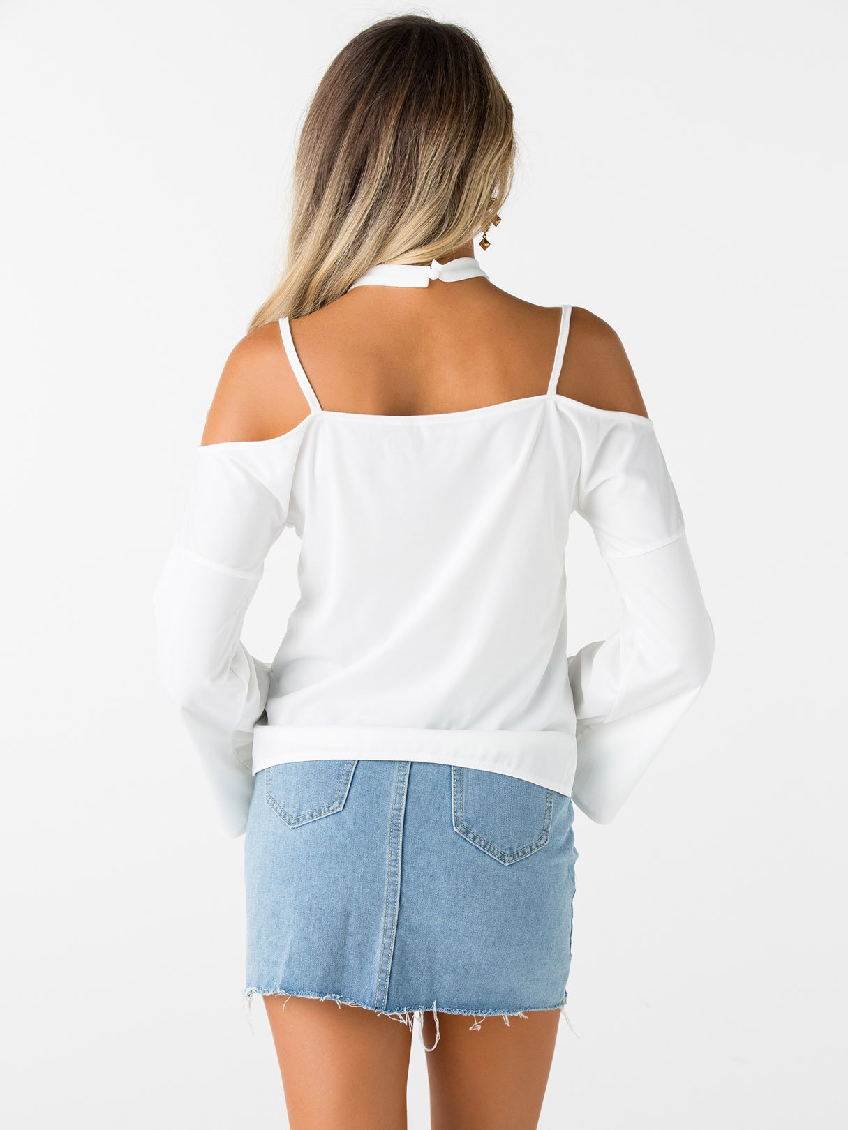 NEW FEELING Womens White T-Shirts