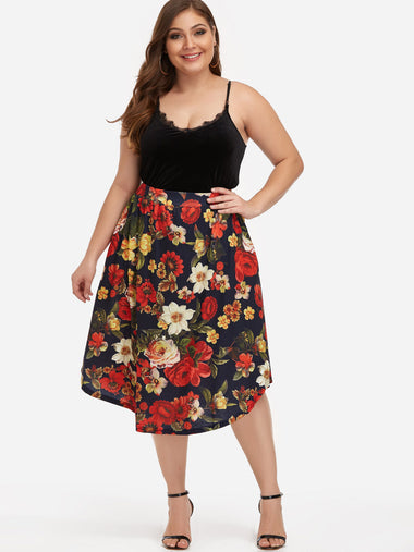 Wholesale Floral Print Plus Size Bottoms