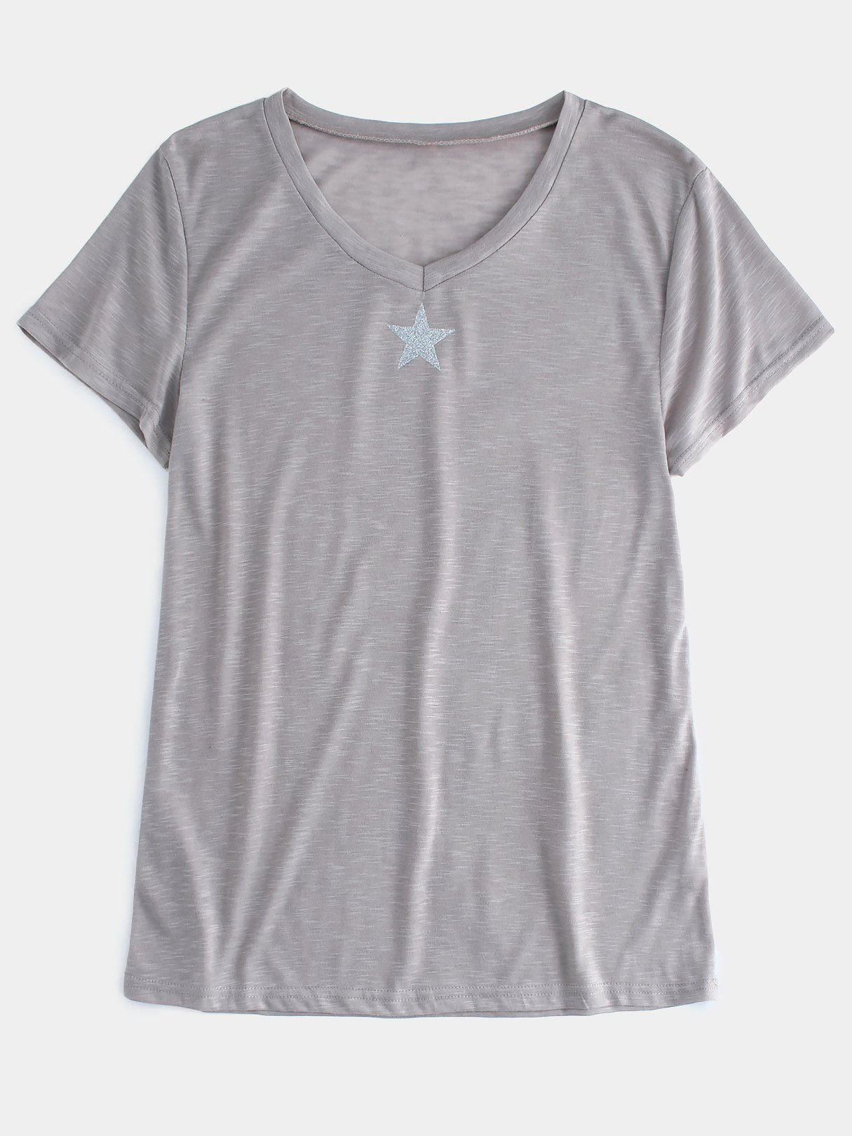 NEW FEELING Womens Gray T-Shirts