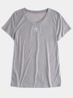 NEW FEELING Womens Gray T-Shirts