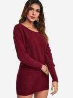 ODM Ladies Long Sleeve Sexy Dress