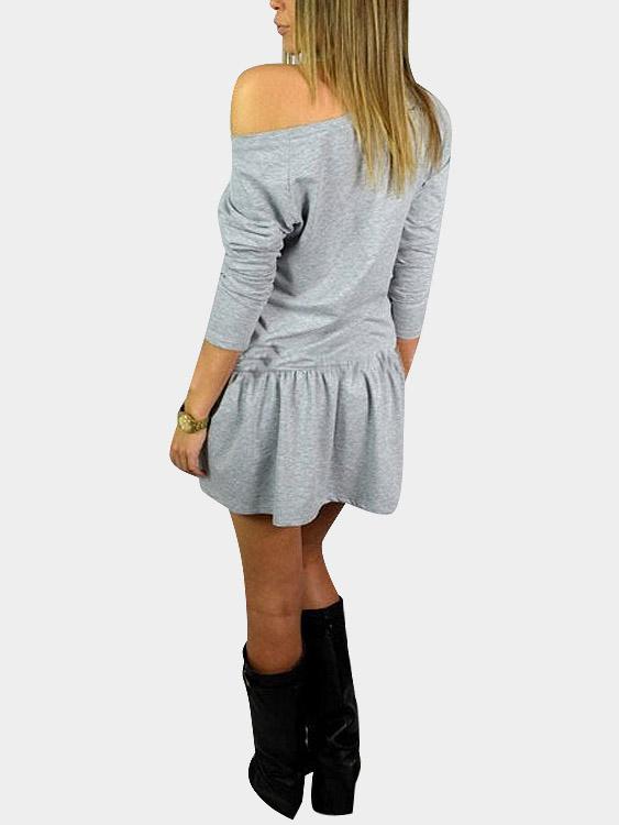 OEM ODM Womens Grey Mini Dresses