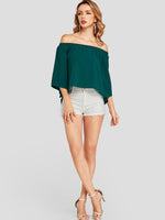 NEW FEELING Womens Green Blouses