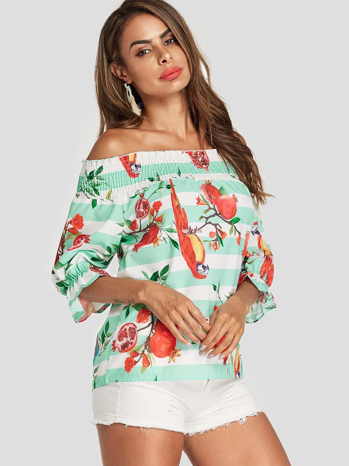 OEM Ladies Green T-Shirts