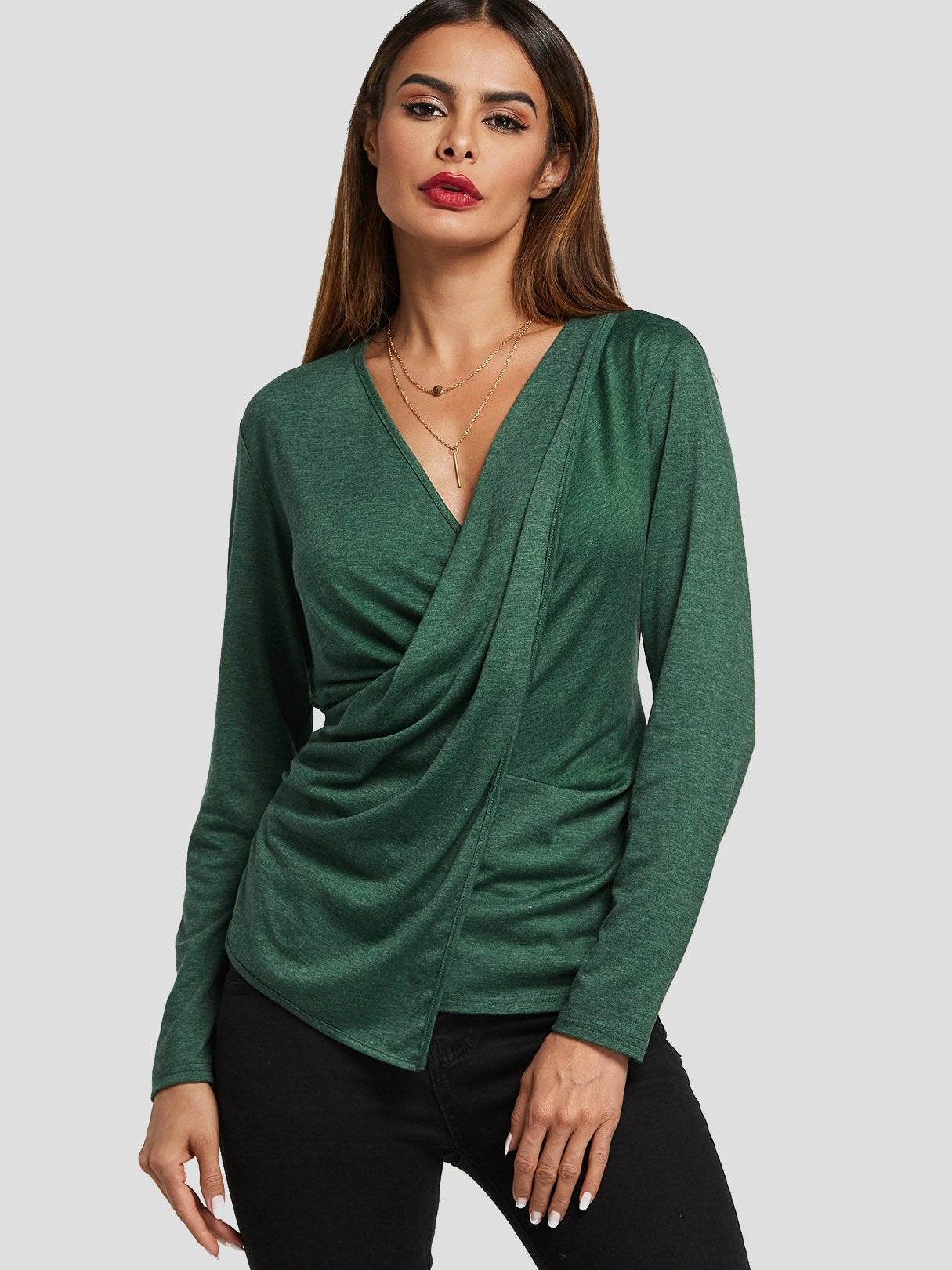 OEM Ladies Green T-Shirts
