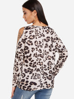 NEW FEELING Womens Leopard Blouses