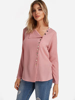 OEM Ladies Pink Blouses