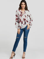 NEW FEELING Womens White Blouses