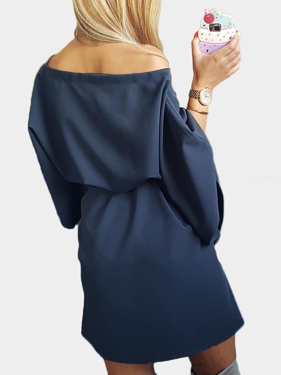 NEW FEELING Womens Blue Casual Dresses