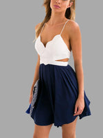 NEW FEELING Womens Navy Mini Dresses