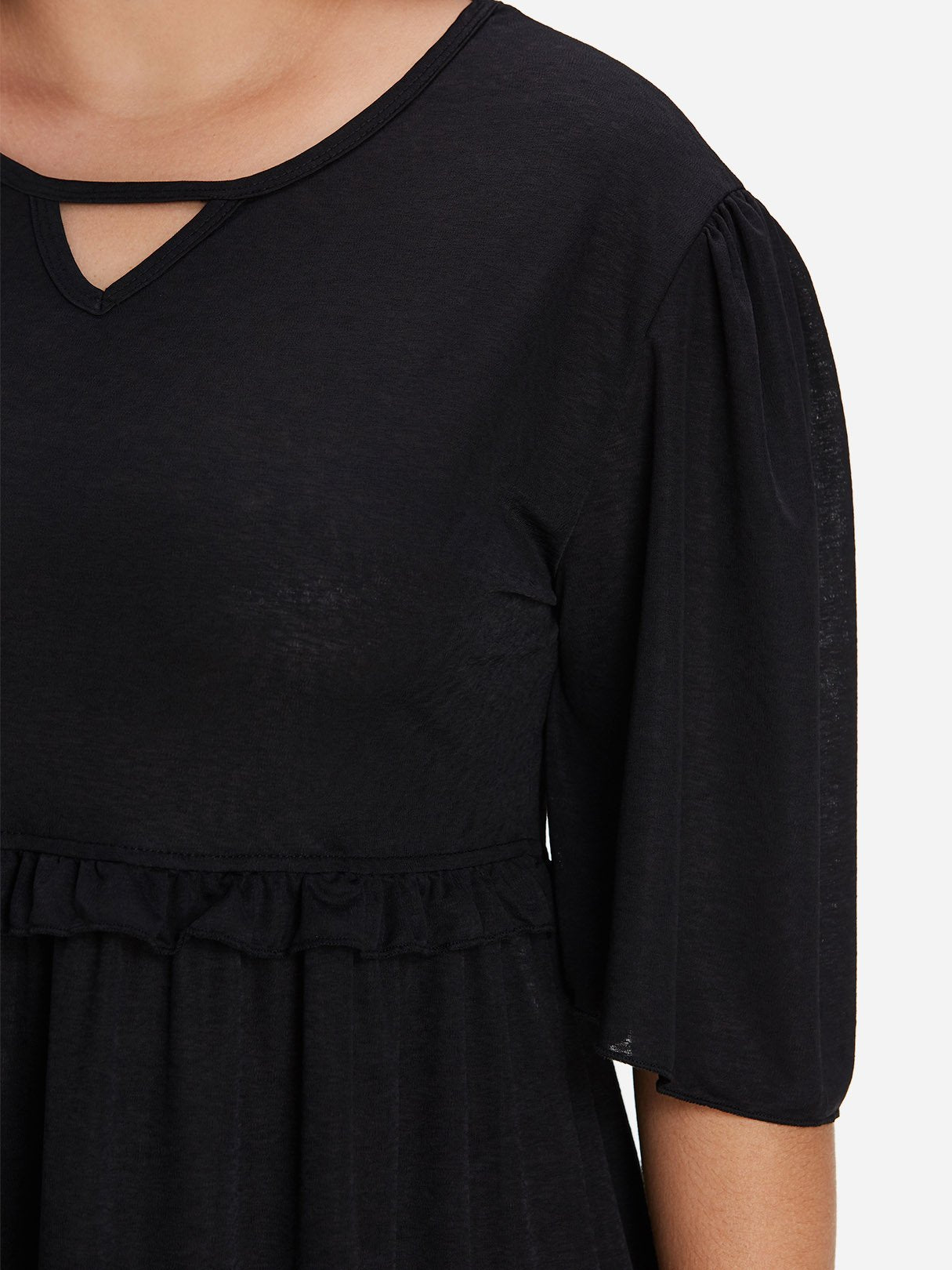 ODM Ladies Half Sleeve Plus Size Dress