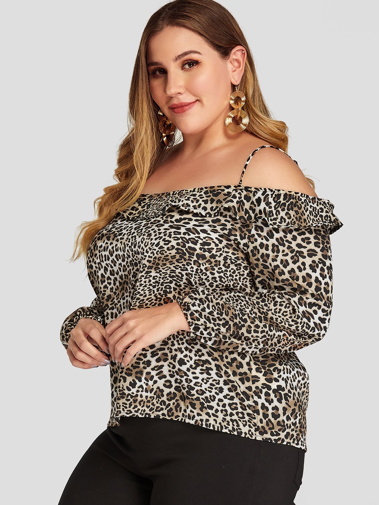 OEM Ladies Black Plus Size Tops