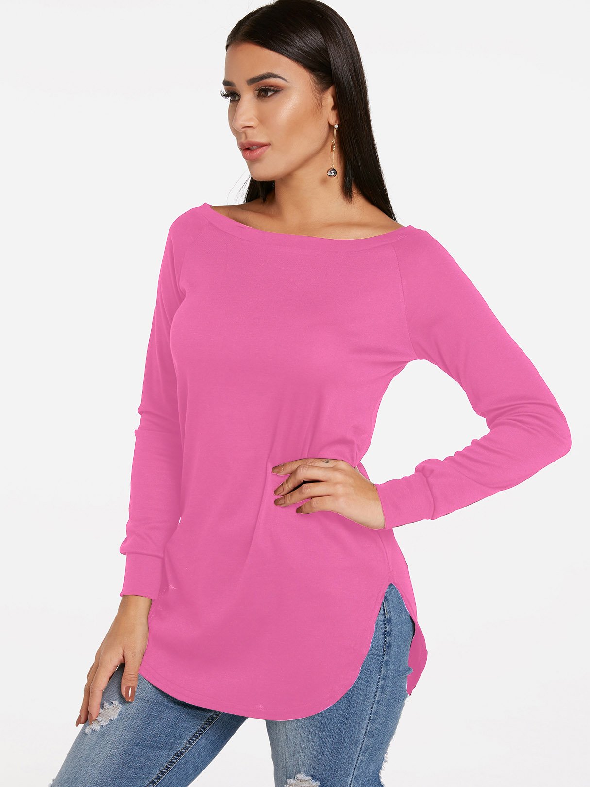 OEM Ladies Pink T-Shirts