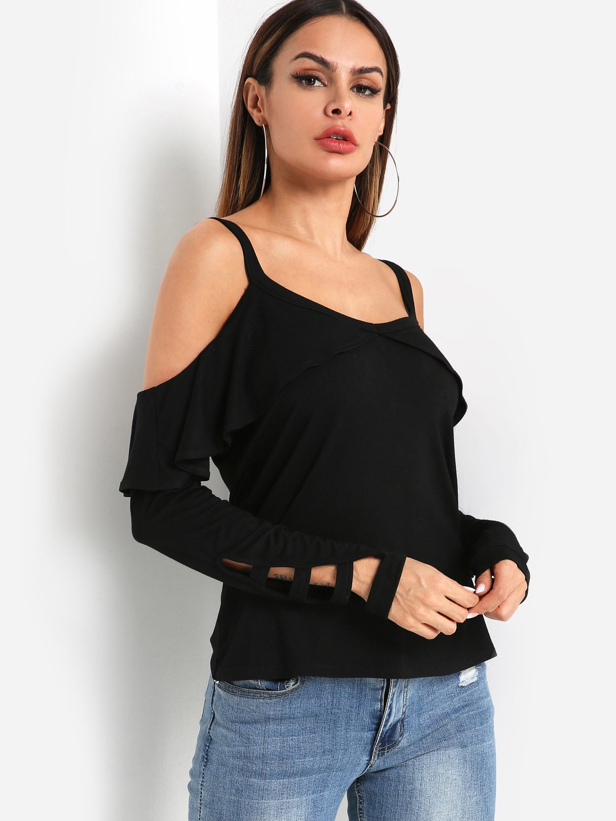 OEM Ladies Black T-Shirts