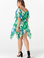 NEW FEELING Womens Floral Plus Size Dresses