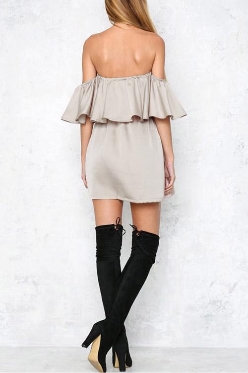 NEW FEELING Womens Ivory Mini Dresses