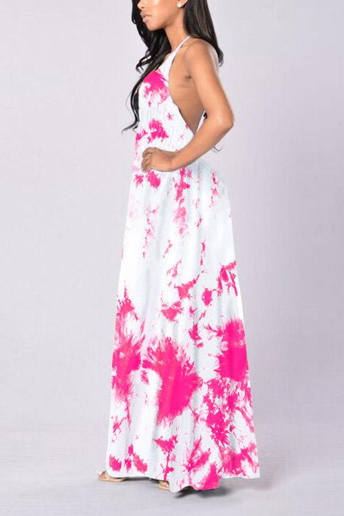 OEM ODM Ladies Orange Maxi Dresses